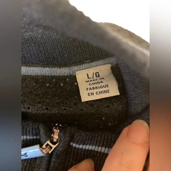 Tommy Bahama 1/4 Zip Sweater Vest Wooth Breathable Mesh Back - Picture 5 of 6